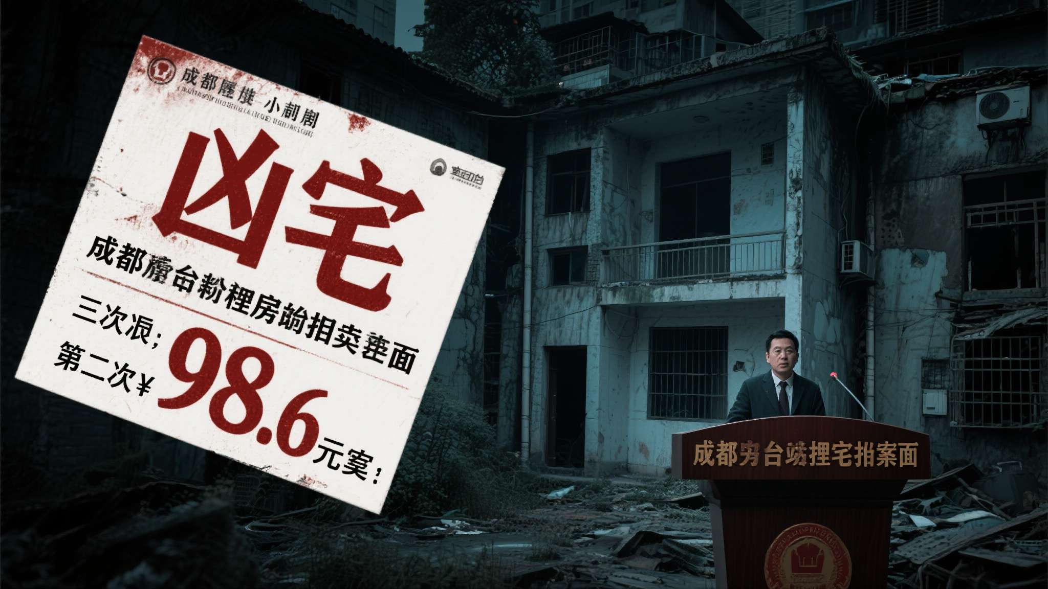 一套房子，三次站上拍卖台，两度无人问津，第三次才以98.6万元找到买家。这不是悬